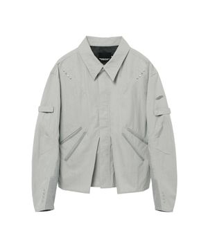 Multi Pocket Trucker Jacket - Grey