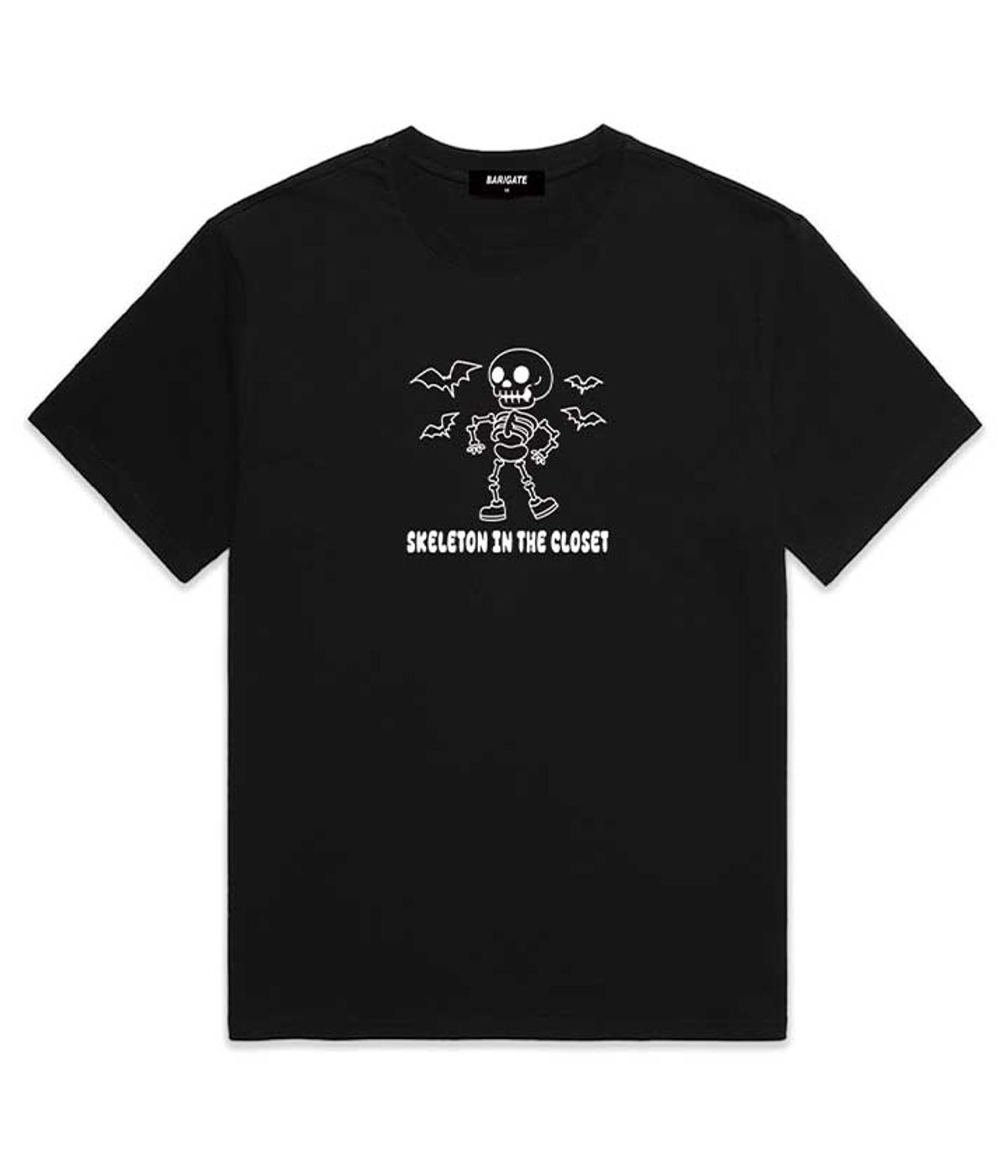바리게이트(BARIGATE) Skeleton Logo 반팔 티셔츠 (BS014) 블랙