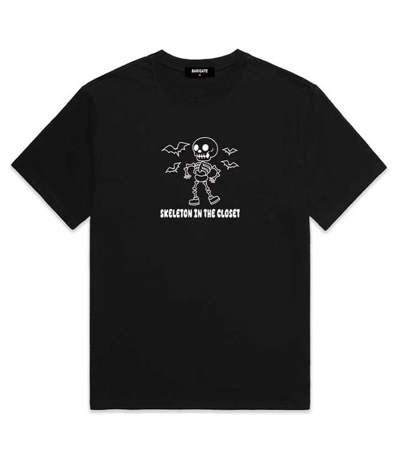 Skeleton Logo 반팔 티셔츠 (BS014) 블랙