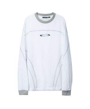 Symbol Logo Stitch Jersey - White