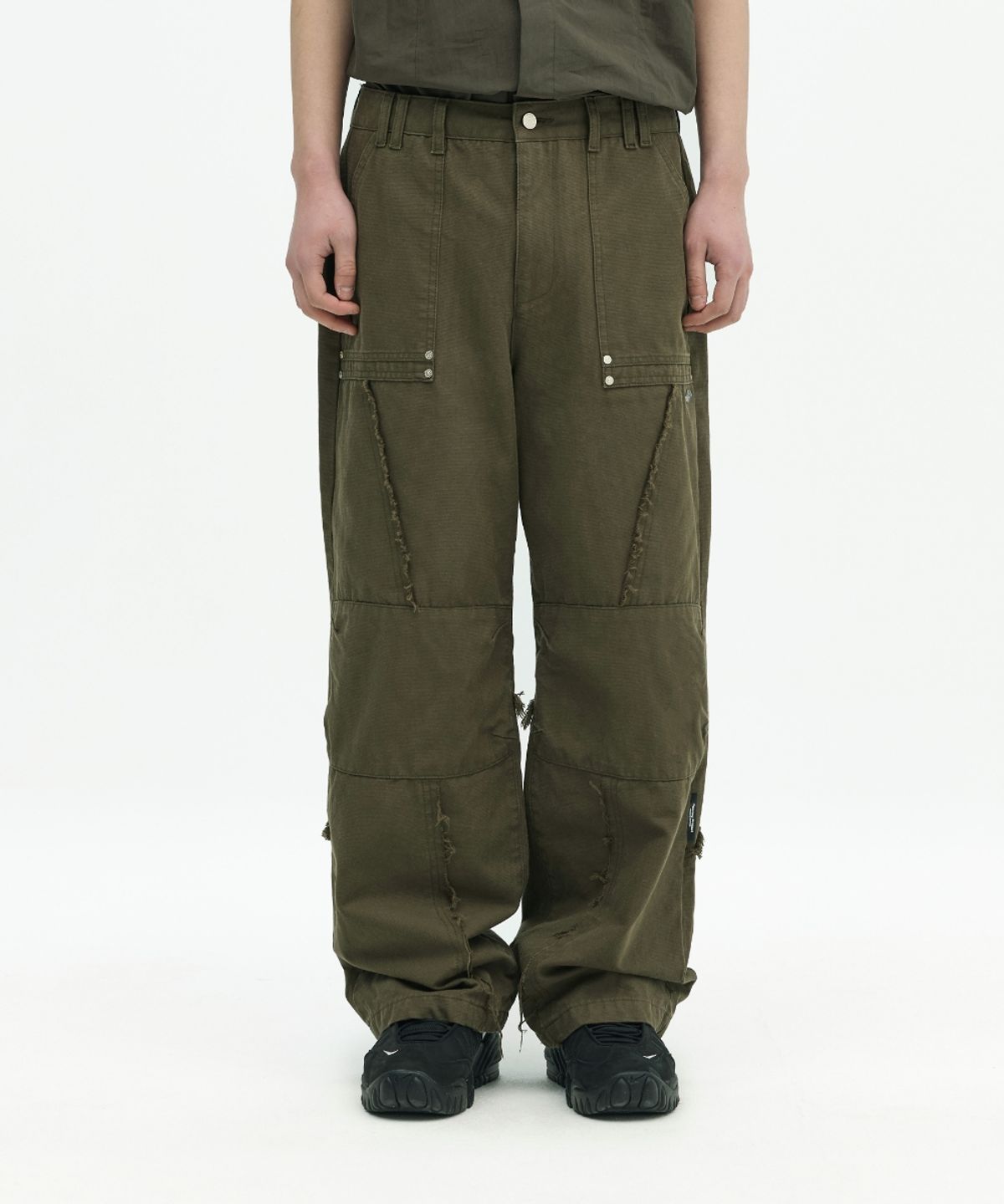 오프닝프로젝트(OPENING PROJECT) Shield Cutted Pant - Olive