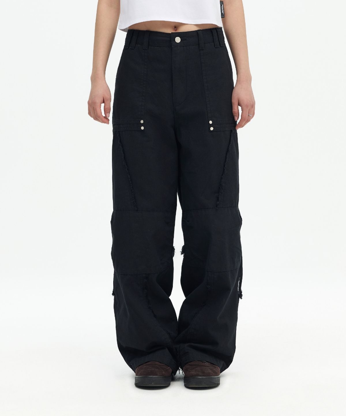 오프닝프로젝트(OPENING PROJECT) Shield Cutted Pant - Black