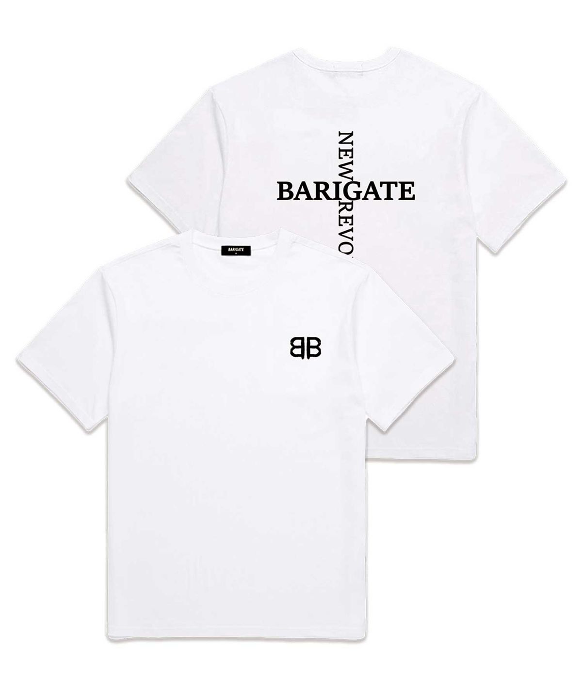 바리게이트(BARIGATE) NEW REVOLUTION 반팔 티셔츠 (BS015) 화이트