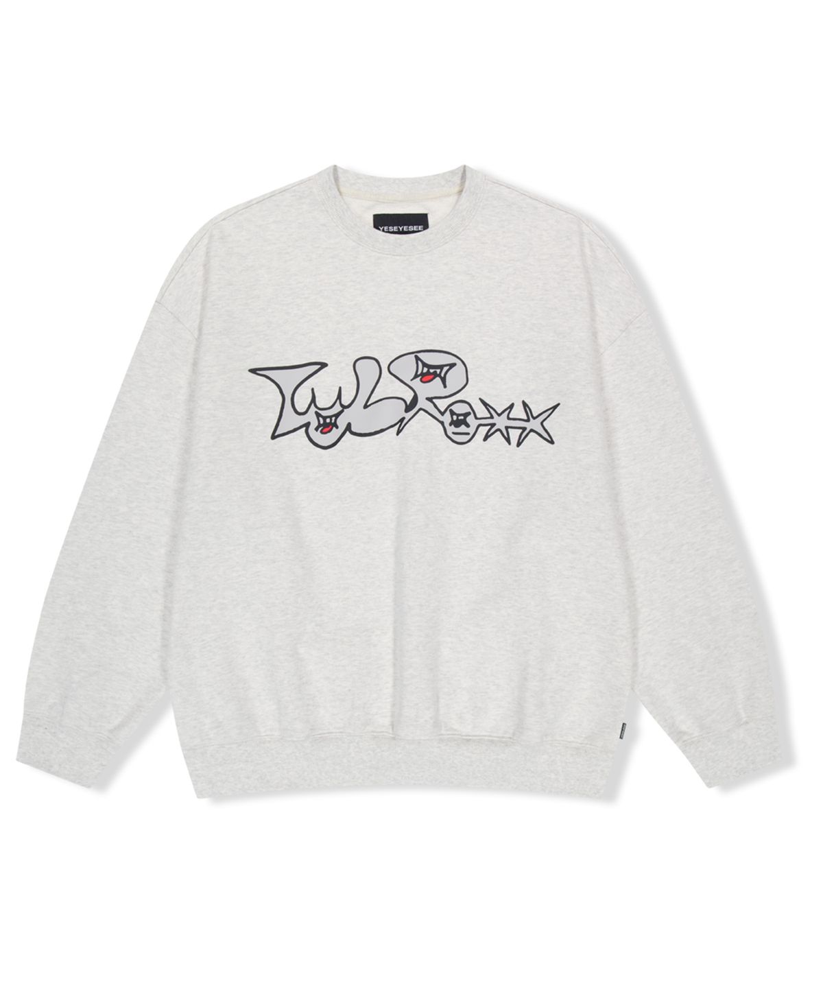 예스아이씨(YESEYESEE) Y.E.S Tulrexx Sweatshirt Light Grey