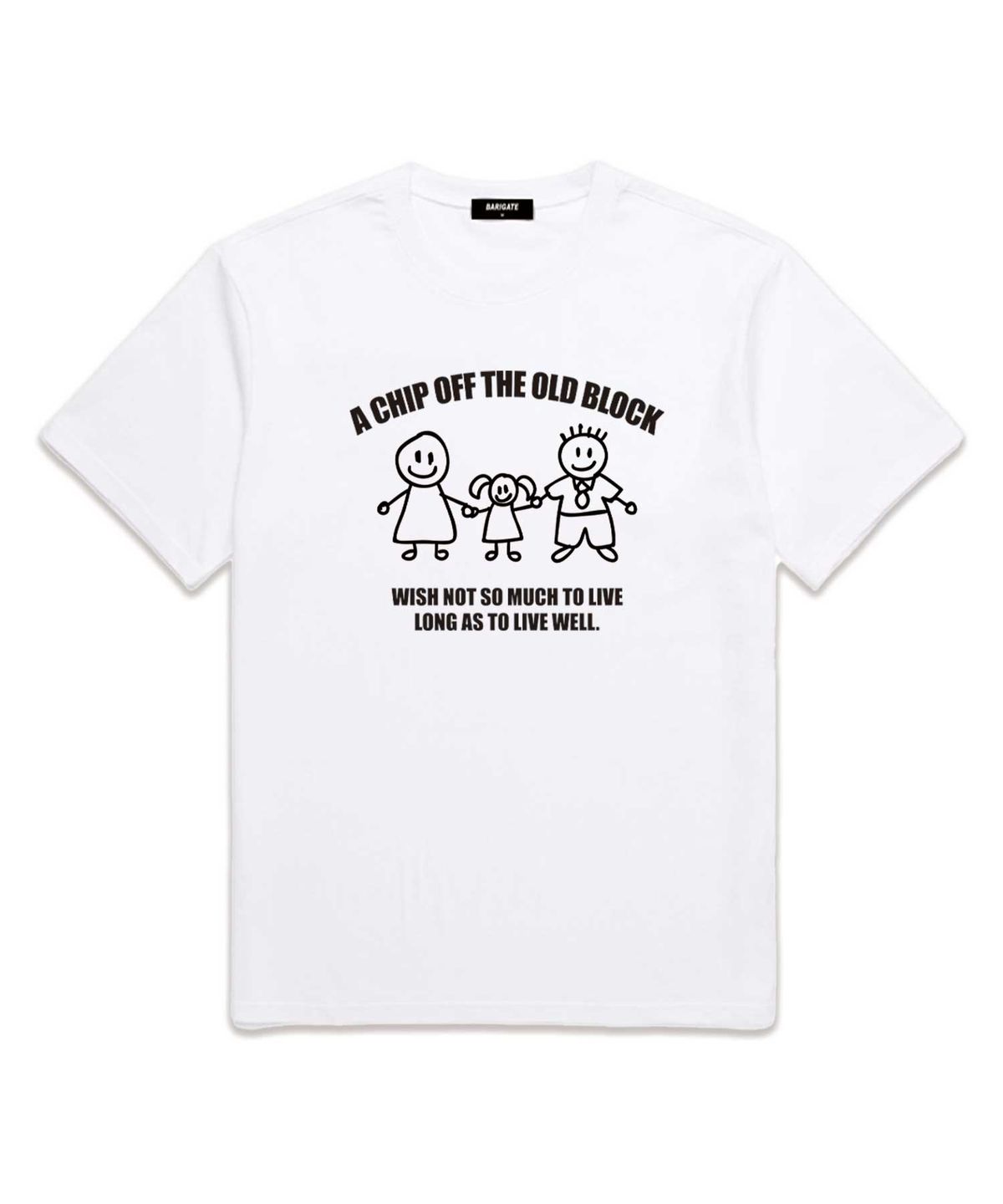 바리게이트(BARIGATE) Family Logo 반팔 티셔츠 (BS016) 화이트