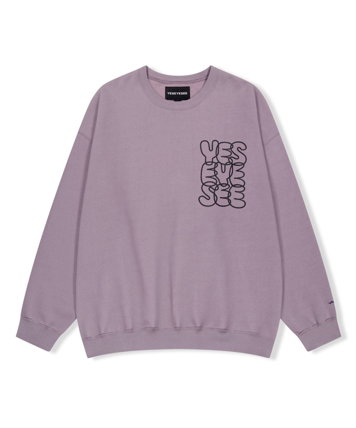 예스아이씨(YESEYESEE) C-Logo sweatshirt Lavender