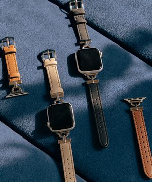 [3COLOR] 애플워치 11/10/9/8/7/6/5/4/SE3/울트라3 호환 슬림 레더 가죽 스트랩