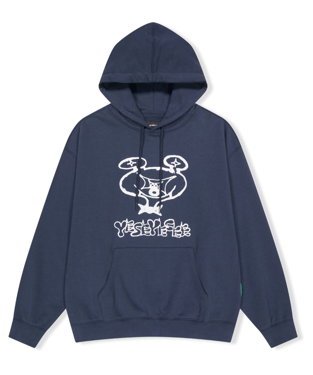 예스아이씨(YESEYESEE) Tulrexx Doodle Hoodie Navy