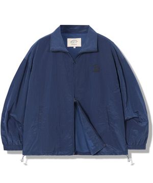 나일론 카라 윈드브레이커 - 블루