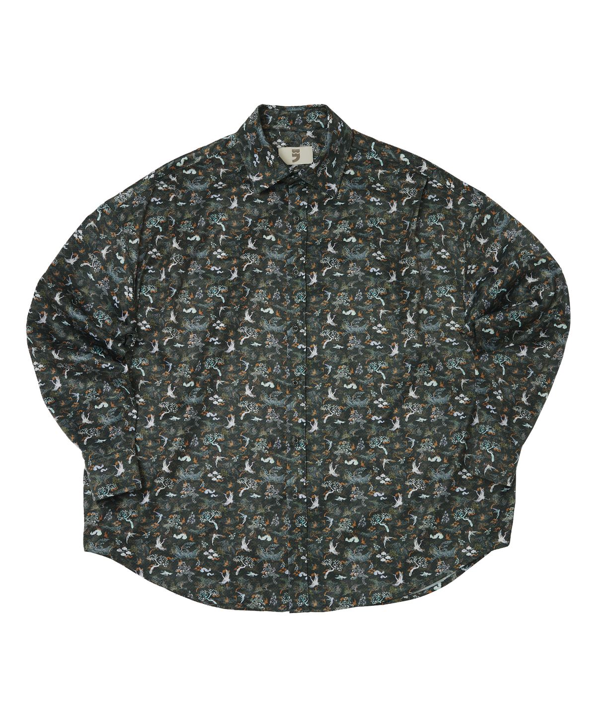 어낫띵(A NOTHING) NACRE K-ART PLEATS-SHIRT (Khaki)