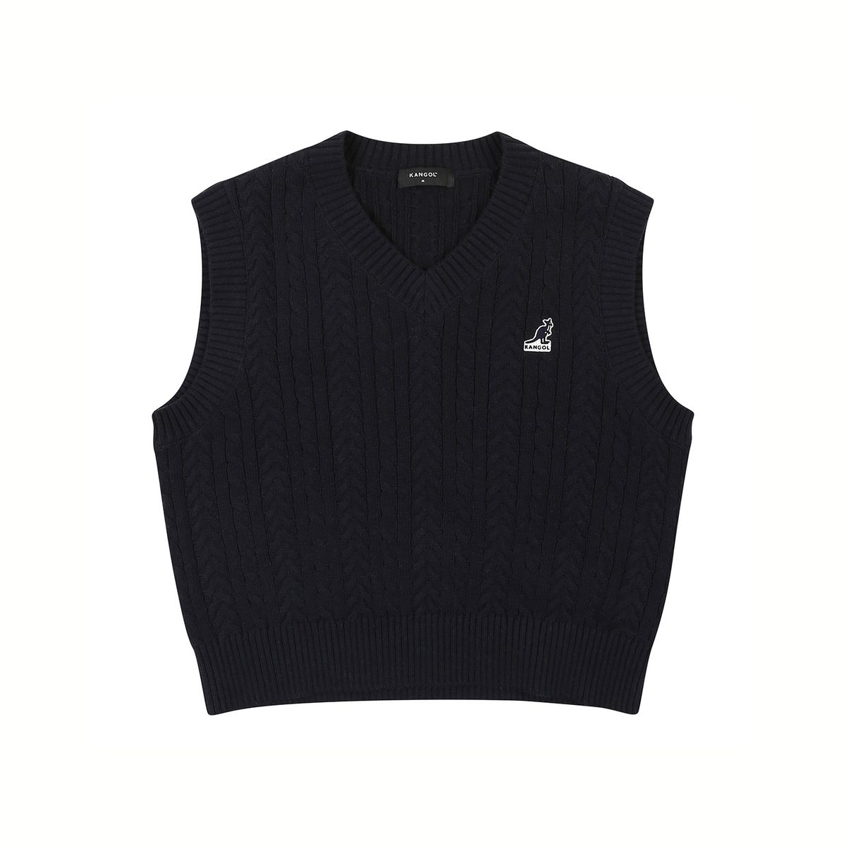 캉골(KANGOL) 우먼스 케이블 베스트 1884 네이비