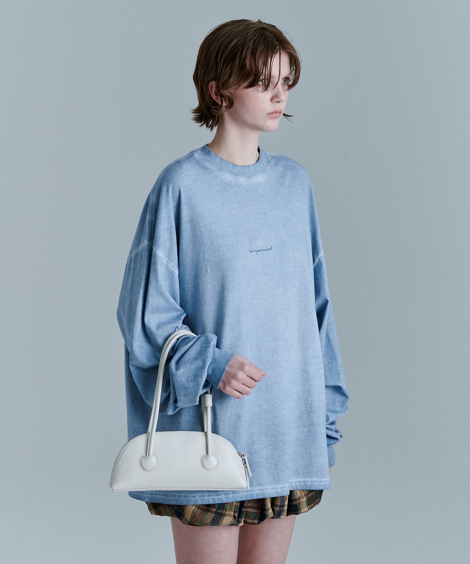 [Margesherwood] / ☆ BESSETTE SHOULDER / cream glossy plain Designer fashion, Seoul-fully created | W Concept