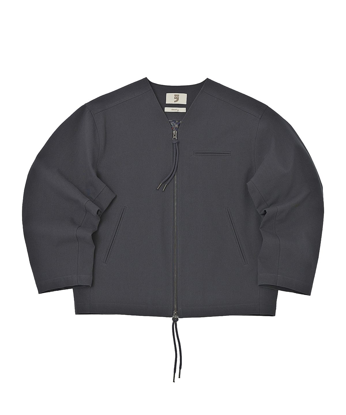 어낫띵(A NOTHING) EARTH COTTON Y ZIP-UP JACKET (Charcoal)