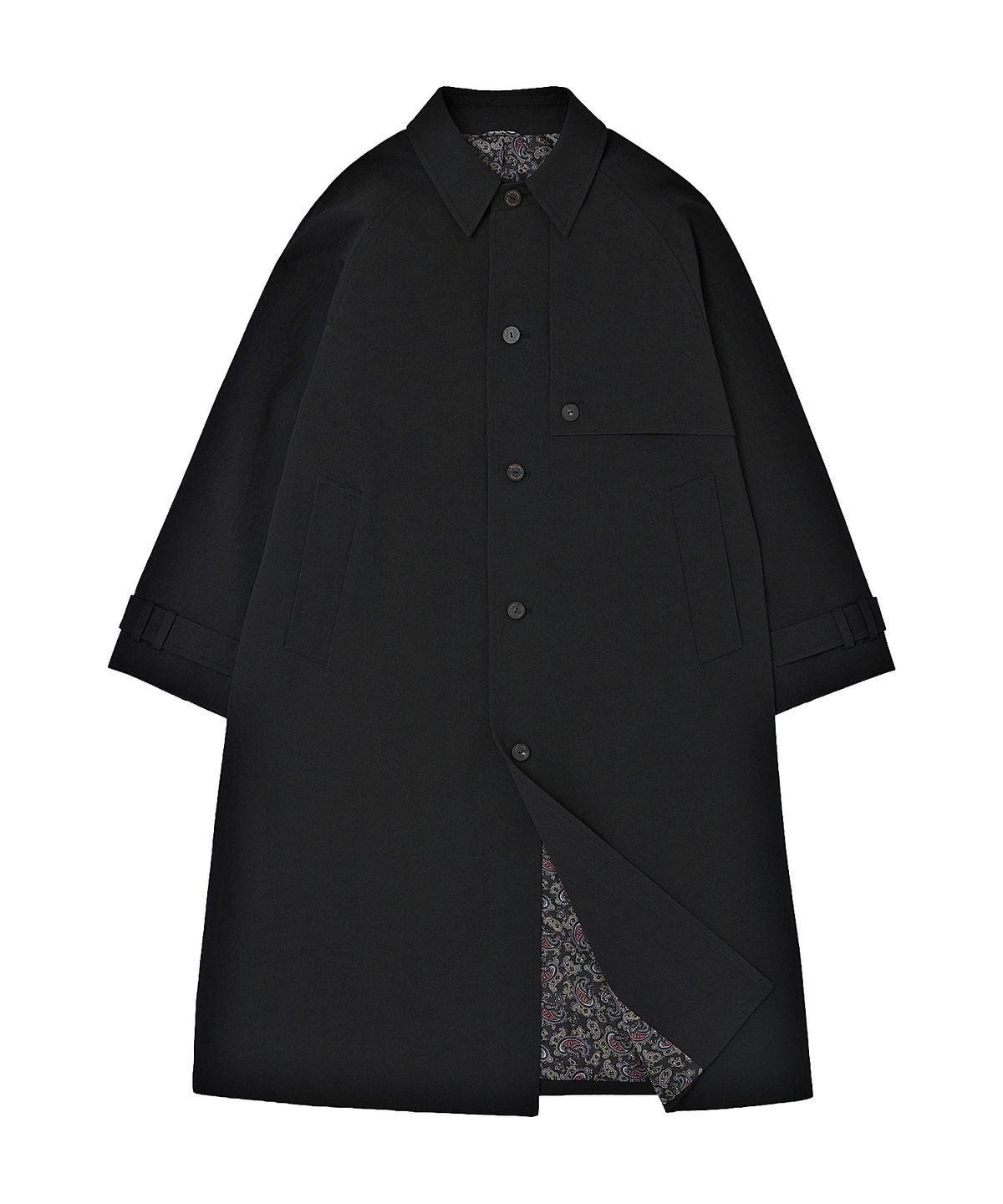 어낫띵(A NOTHING) EARTH COTTON BALMACAAN COAT (Black)
