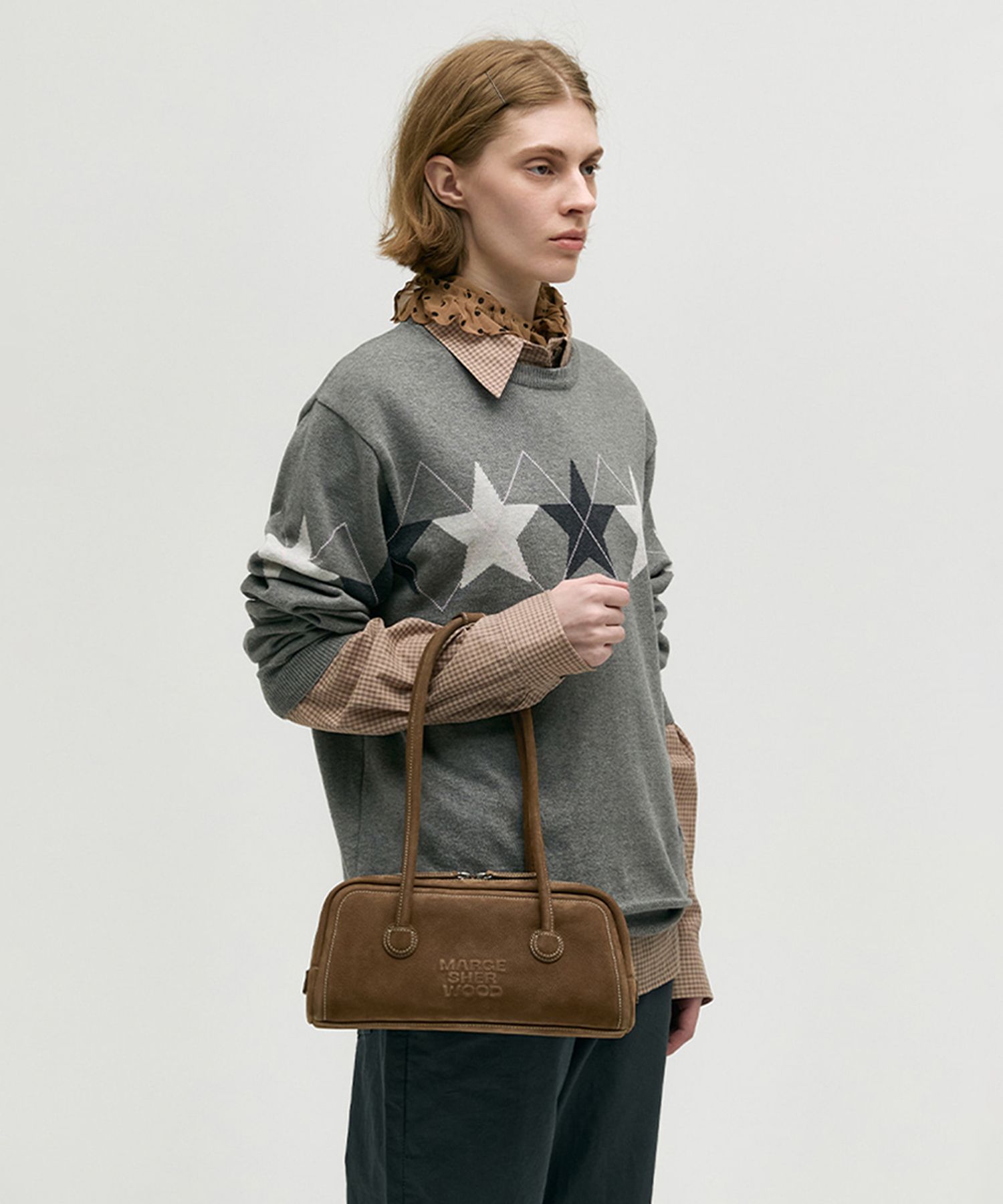 MUSINSA STANDARD UNISEX_ビーガンレザーボックスクロスバッグ MUSINSA STANDARD UNISEX_ビーガンレザーボックスクロスバッグ
