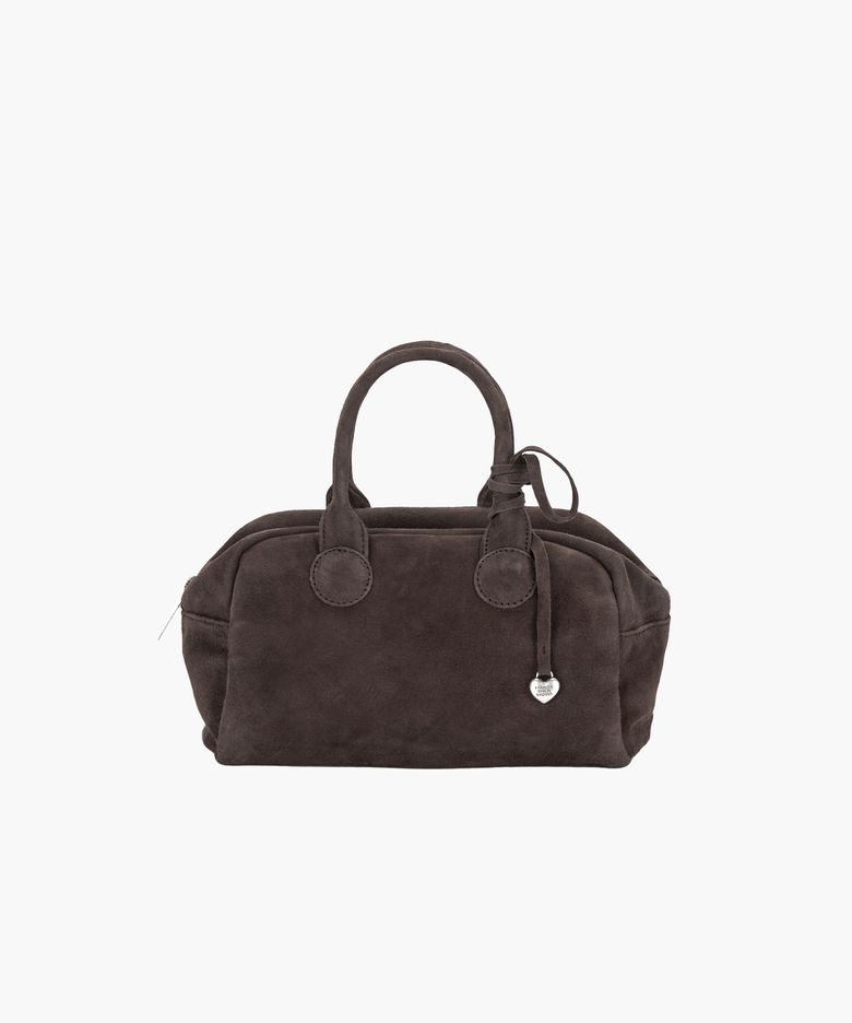 SOFT BOWLING_choco brown suede