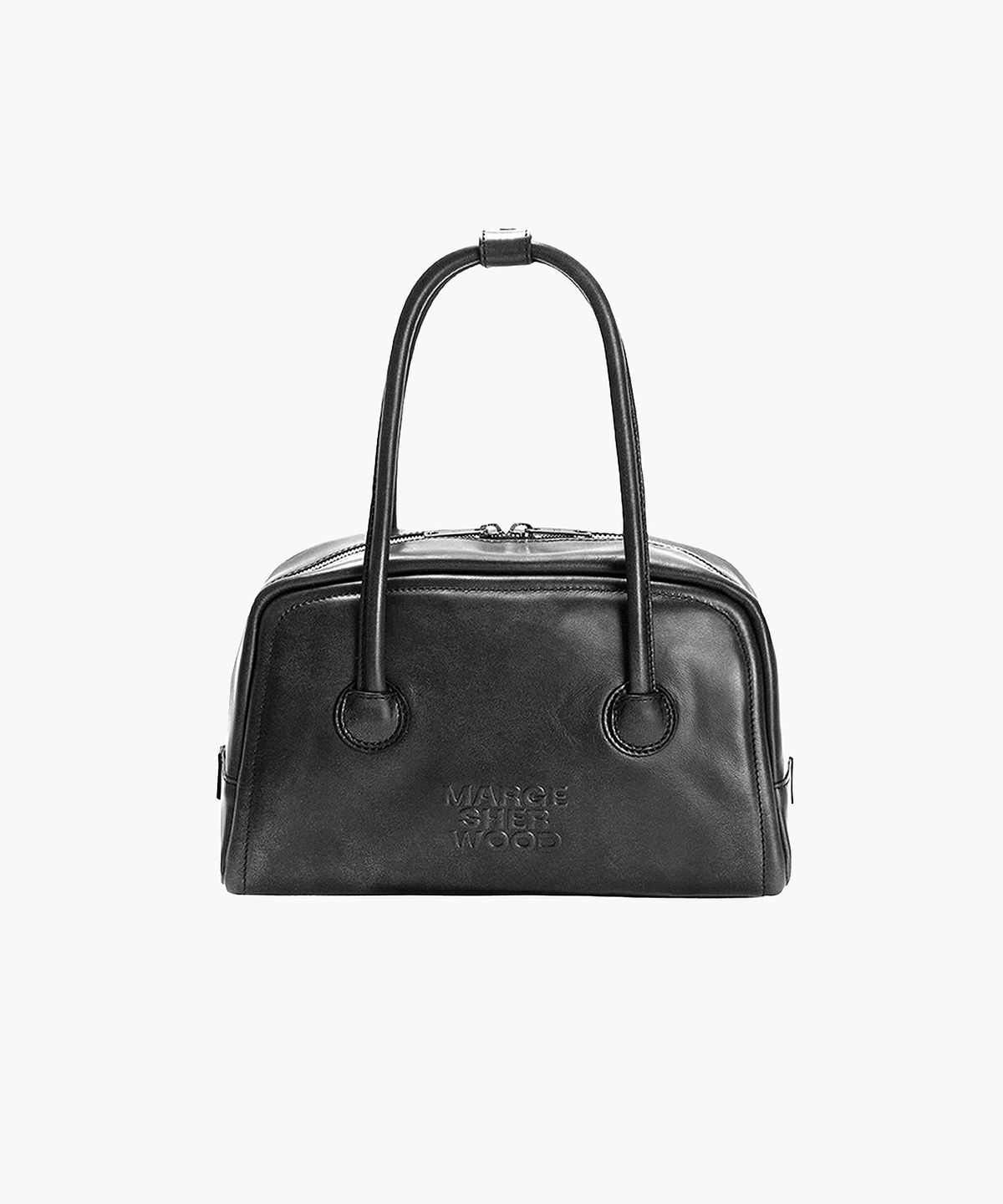 마지셔우드(MARGESHERWOOD) SOFT TOTE_washed black two-tone brushed
