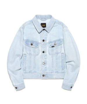 우먼 데님 크롭 트러커 자켓 인디고 라이트