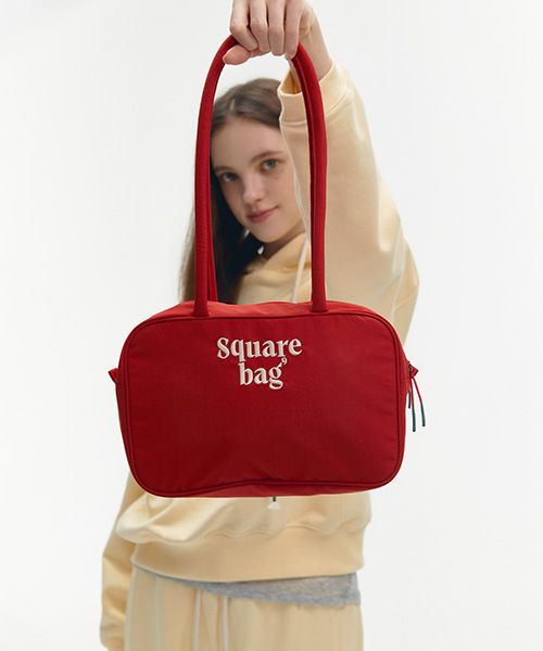 バッグ DANTON SQUARE SHOULDER BAG POPPY RED MUSINSA公式 | CATEGORY9 SQUARE SHOULDER BAG_2color