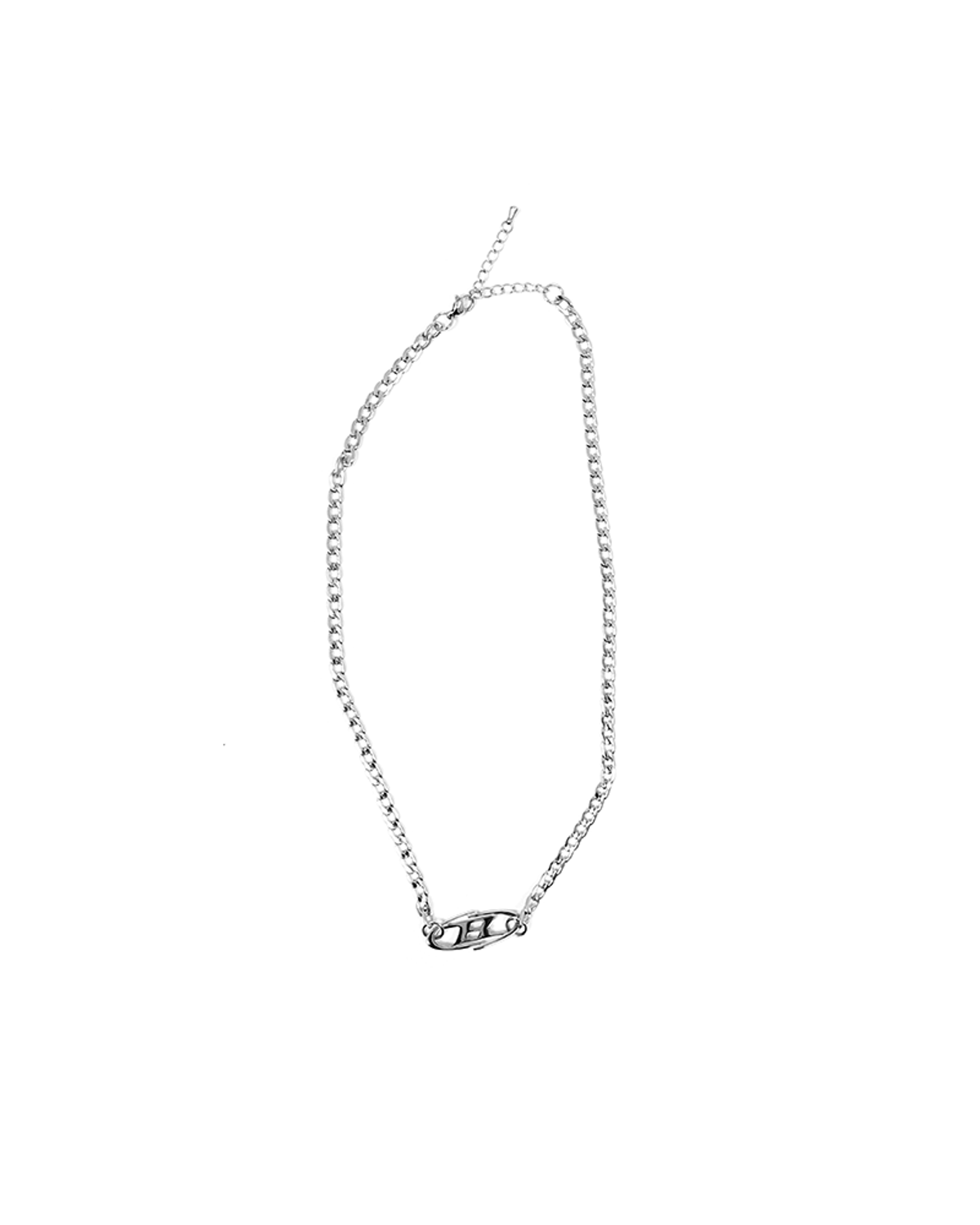 본투윈(BORN TO WIN) SURGICAL B LOGO NECKLACE [SILVER]