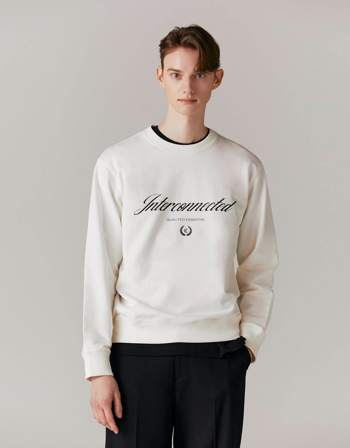 컨셉원(CONCEPTS1ONE) 프린트 테리 크루넥 맨투맨 10024503/024503 [2color]