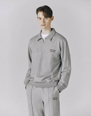 프린트 테리 폴로 하프집업 맨투맨 10024504/024504 [2color]