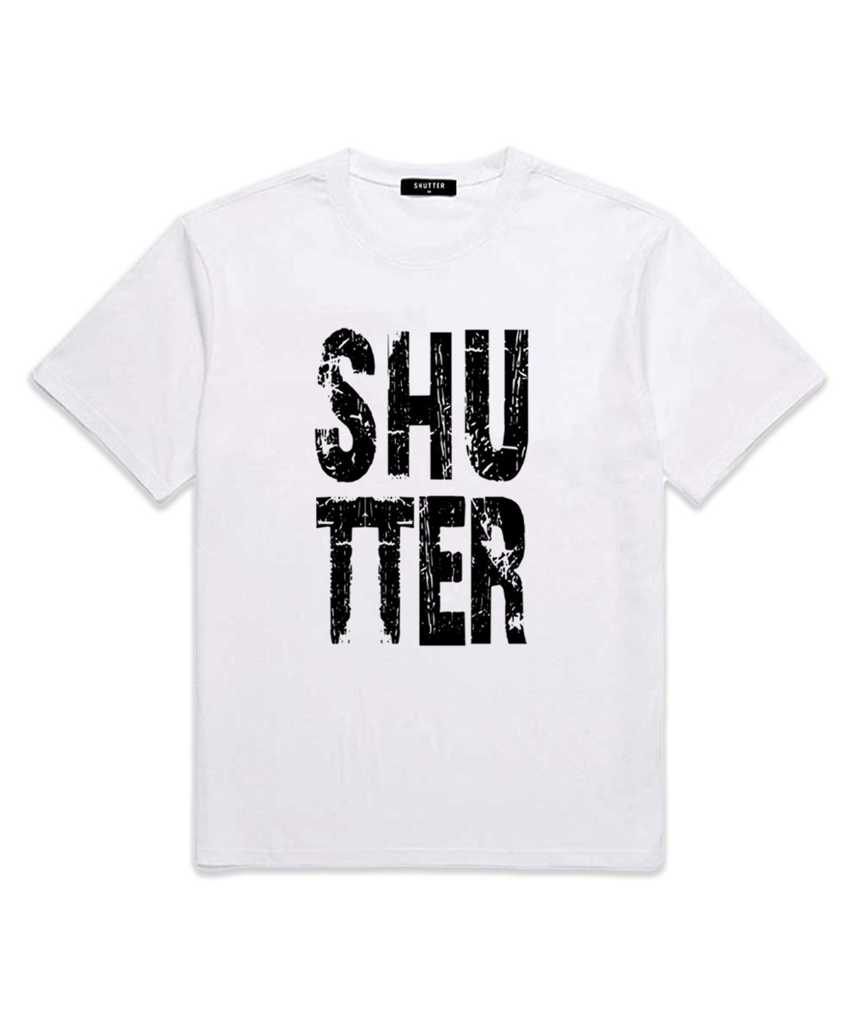 셔터(SHUTTER) RUSTY LOGO 반팔 티셔츠 (SS001) 화이트