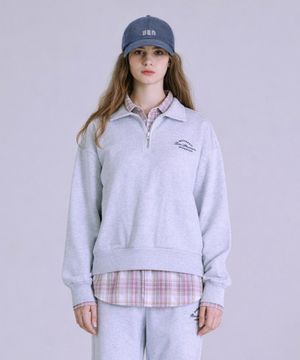 여성 카라 반집업 티셔츠 BOATS652F