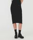 ARGYLE PATTERN KNIT SKIRT (black)