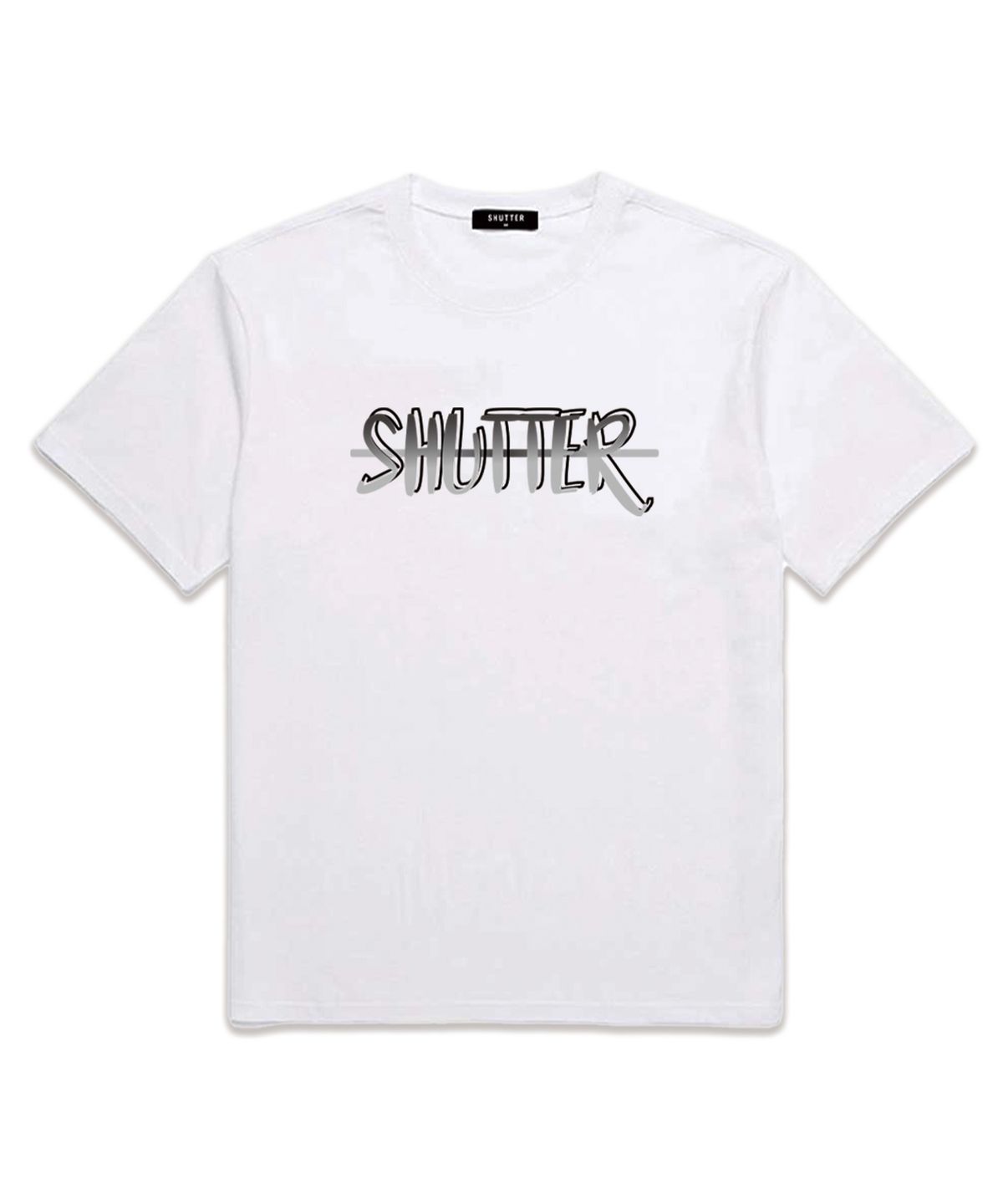 셔터(SHUTTER) SHADOW LOGO 반팔 티셔츠 (SS002) 화이트
