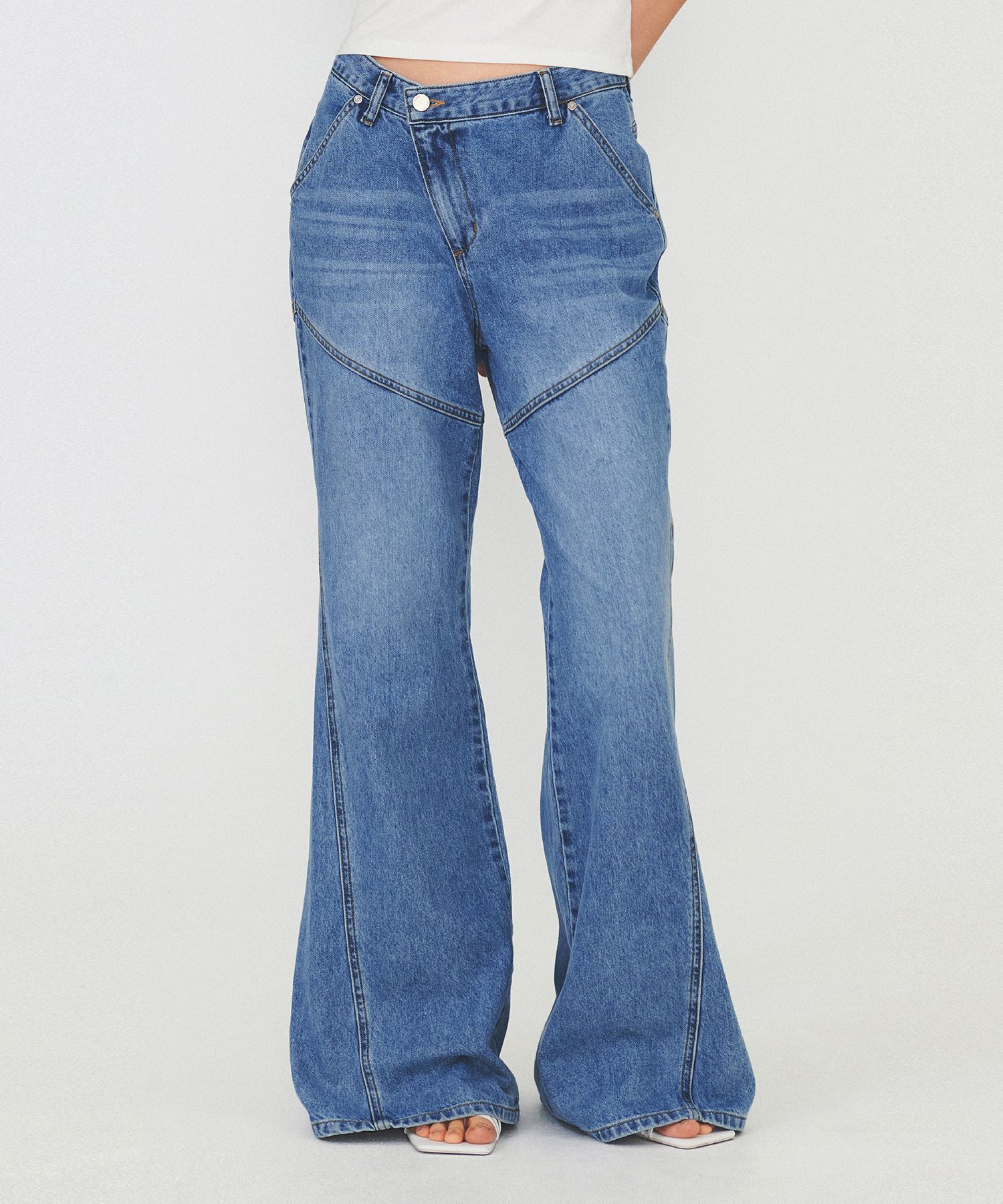 ★ DIAGONAL★ DIAGONAL BOOTS CUT DENIM PANTS light blue DA2 MUSINSA | DIAGONAL DIAGONAL BOOTS CUT DENIM PANTS (light blue)