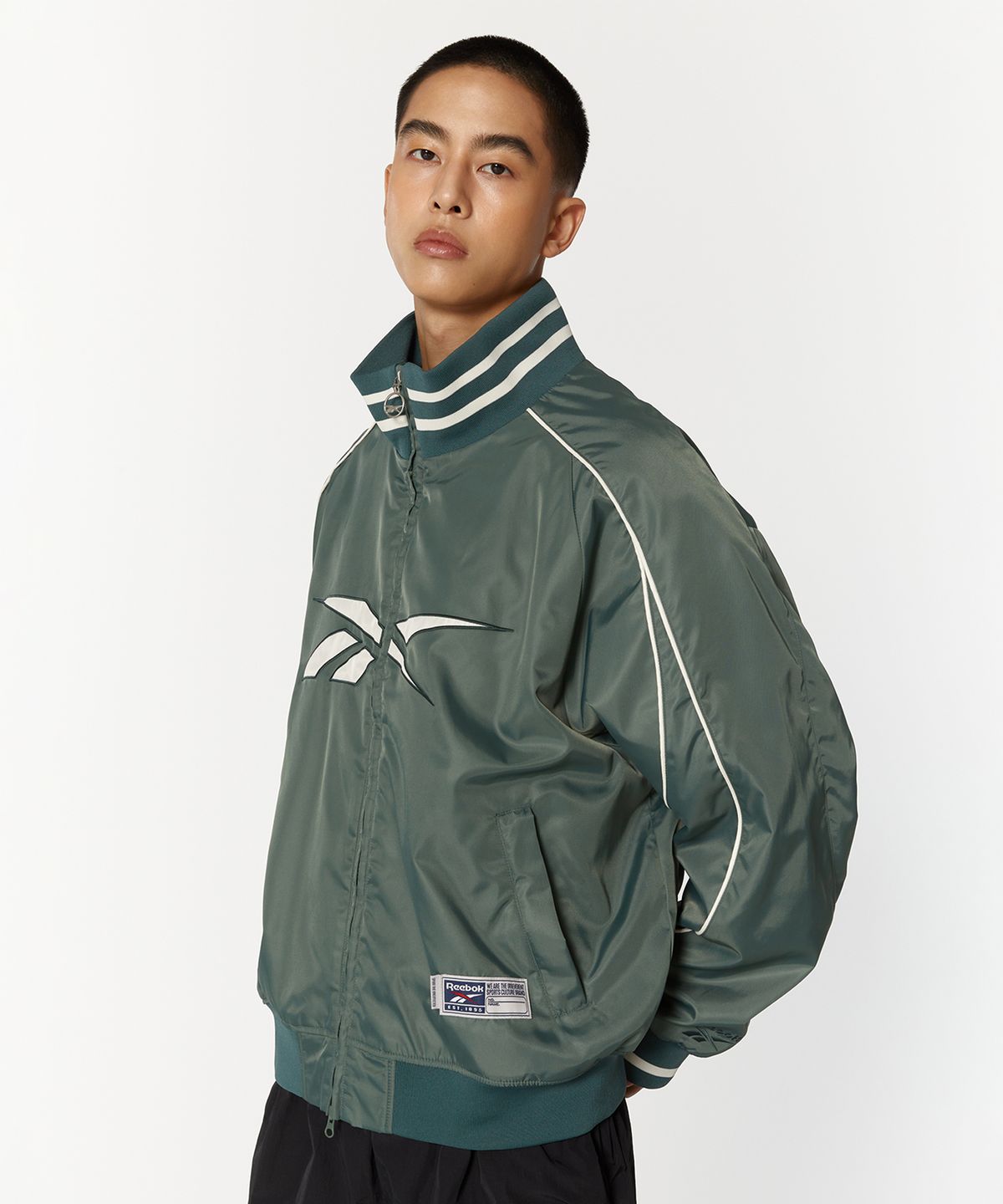 리복(REEBOK) 벡터 스타디움 바시티 자켓 - 그린