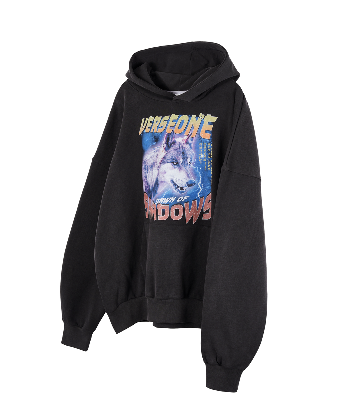 벌스원(VERSE ONE) PIGMENT DYEING D.O.S HOODIE CHARCOAL
