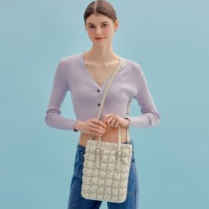 에이든 퀼팅 플랫 토트백