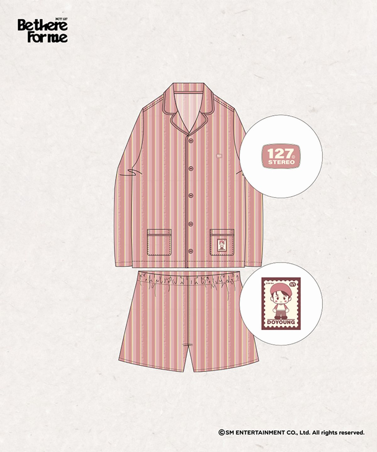 스파오(SPAO) [NCT 127] 파자마(PINK)_SPPPE23U15