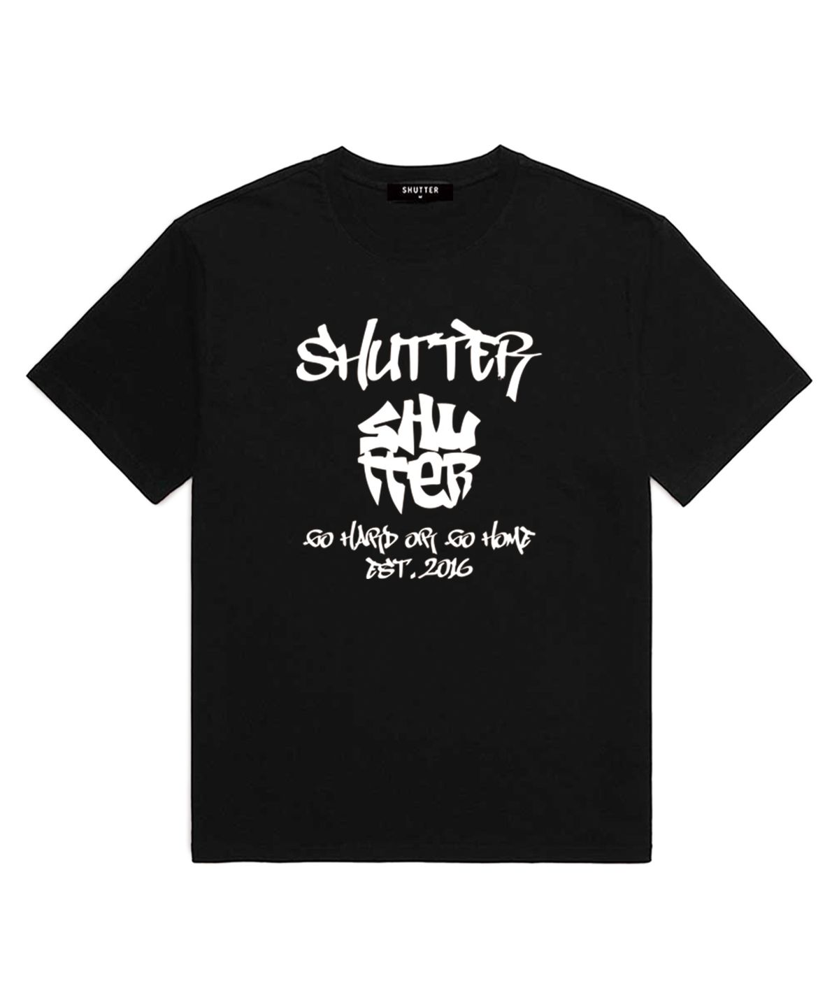 셔터(SHUTTER) CIRCLE GRAFFITI 반팔 티셔츠 (SS004) 블랙