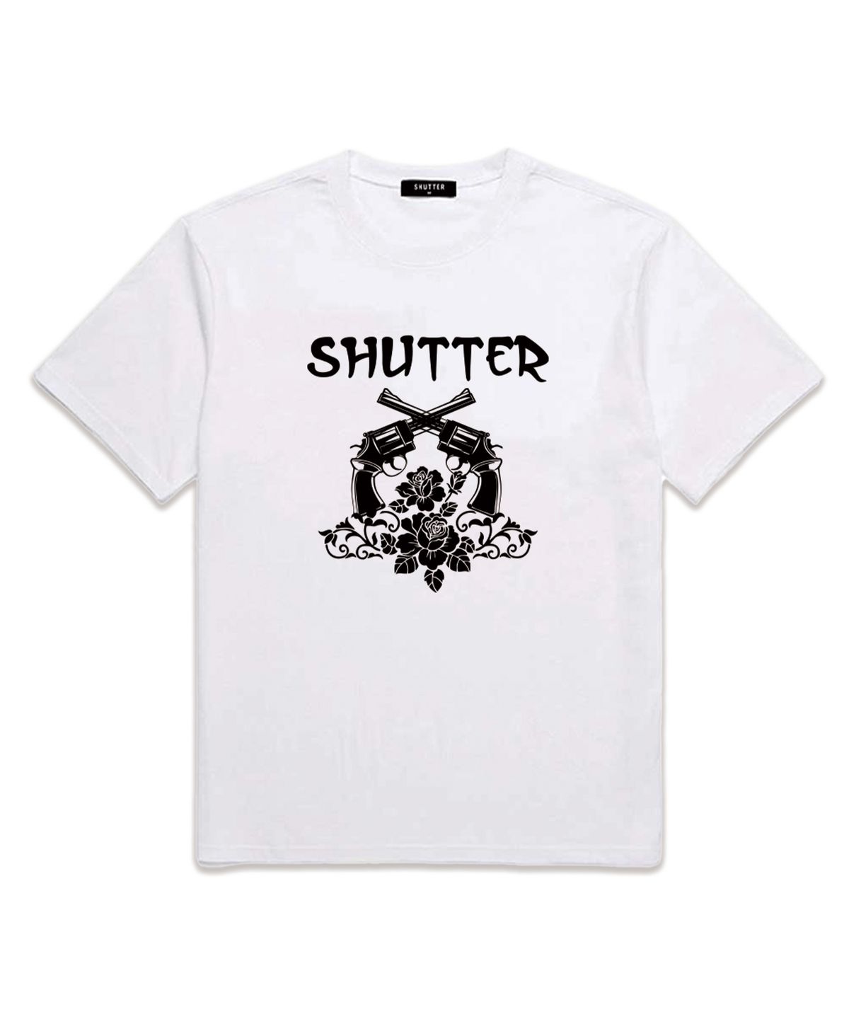 셔터(SHUTTER) ROSE PISTOL 반팔 티셔츠 (SS005) 화이트