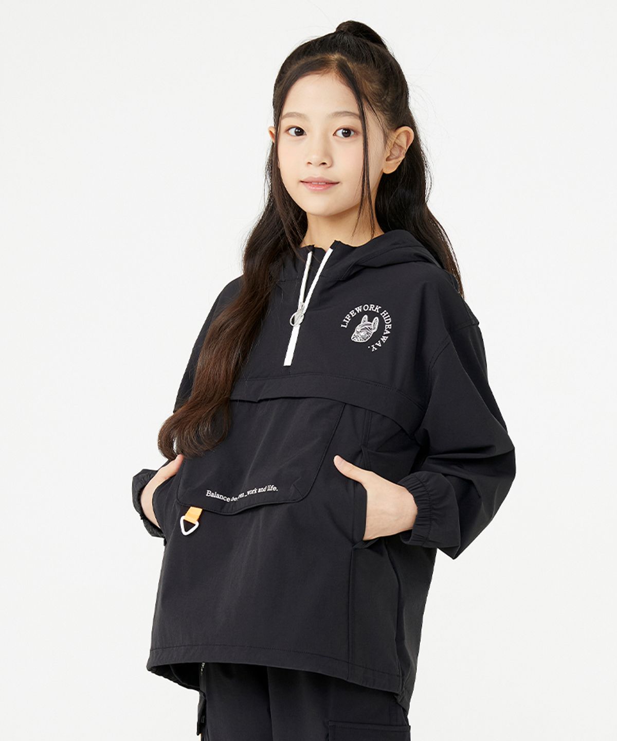 라이프워크 키즈(LIFEWORK KIDS) 키즈) 라운드라독 후드 아노락