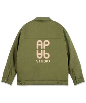 에이피 에이피 오버핏 트러커 자켓_카키