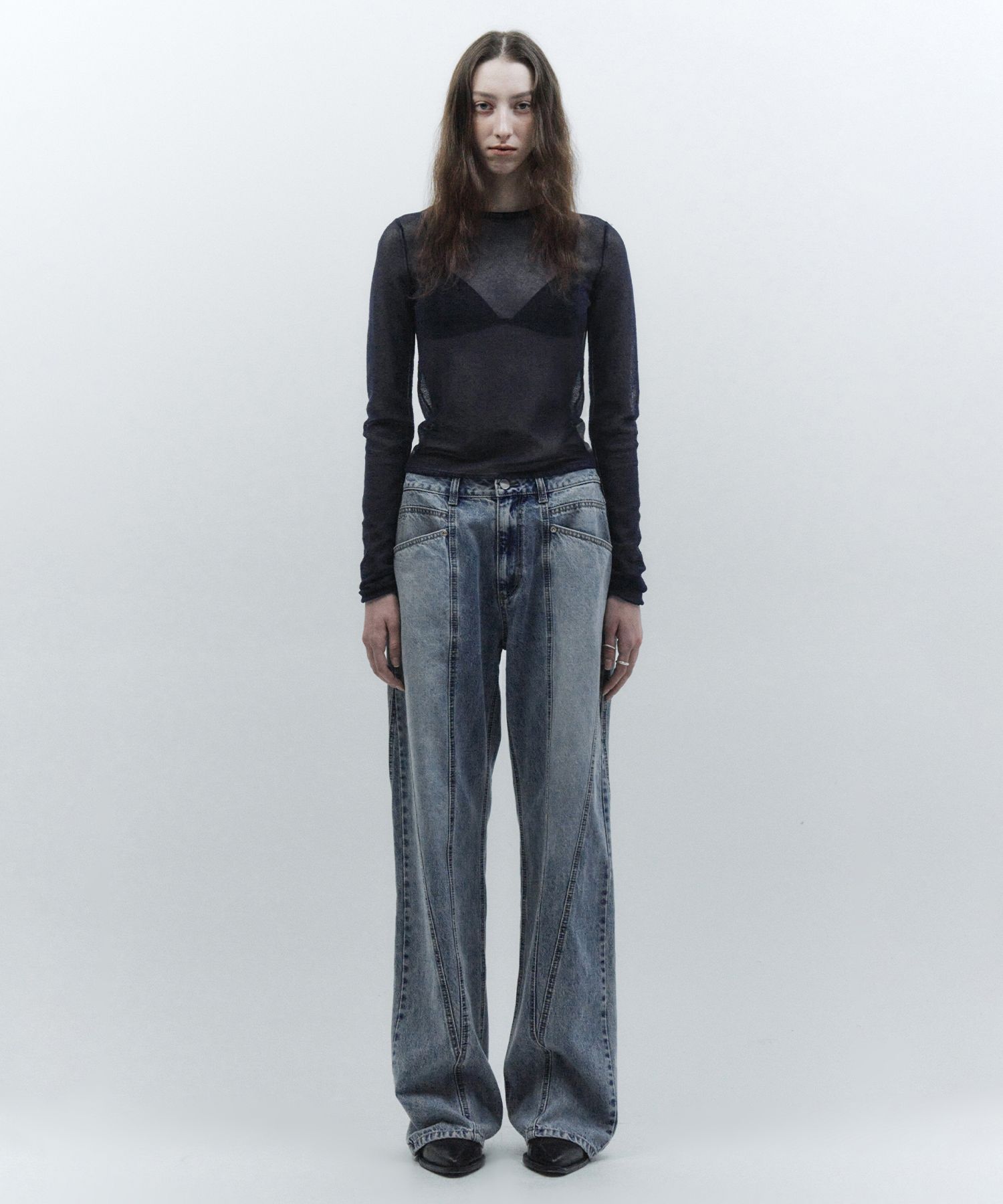 【INSILENCE】W DIVIDED DENIM 3 MUSINSA公式 | INSILENCE WOMEN Divide Denim 3 BLUE