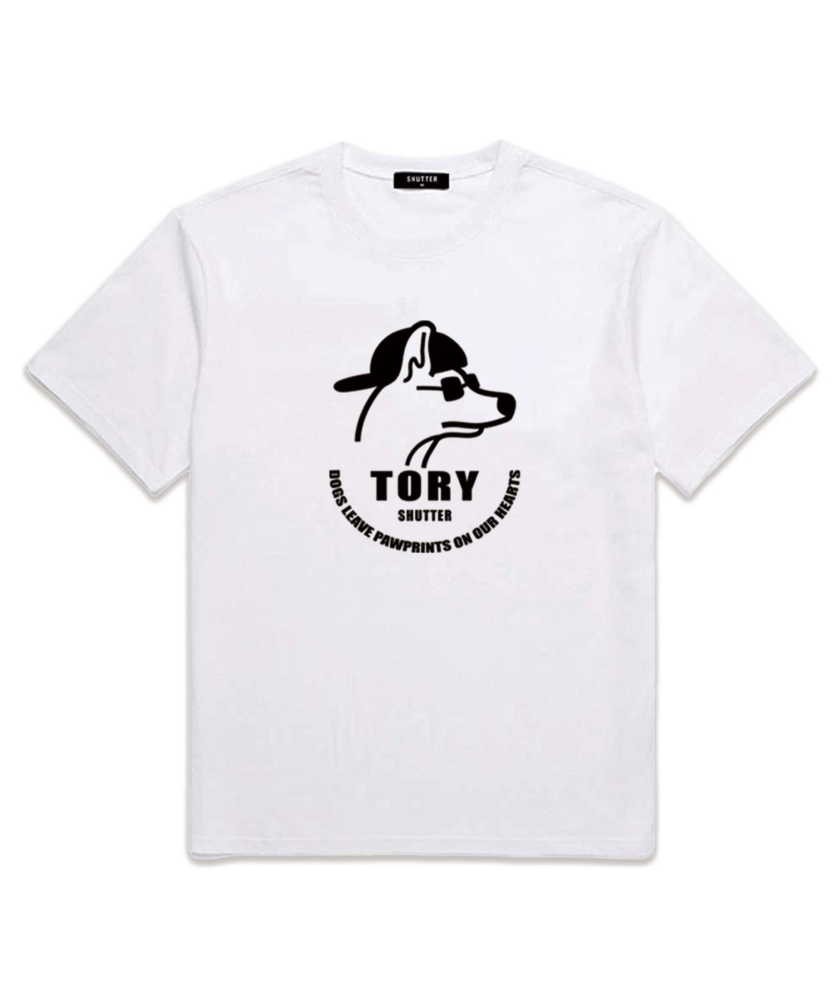 셔터(SHUTTER) TORY LOGO 반팔 티셔츠 (SS014) 화이트