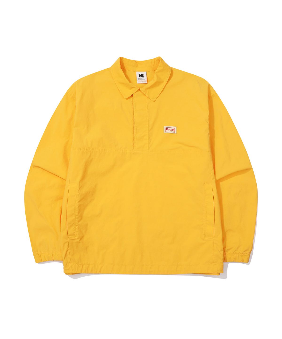 코닥(KODAK) 컬러아이 세미오버핏 카라 아노락 자켓 YELLOW