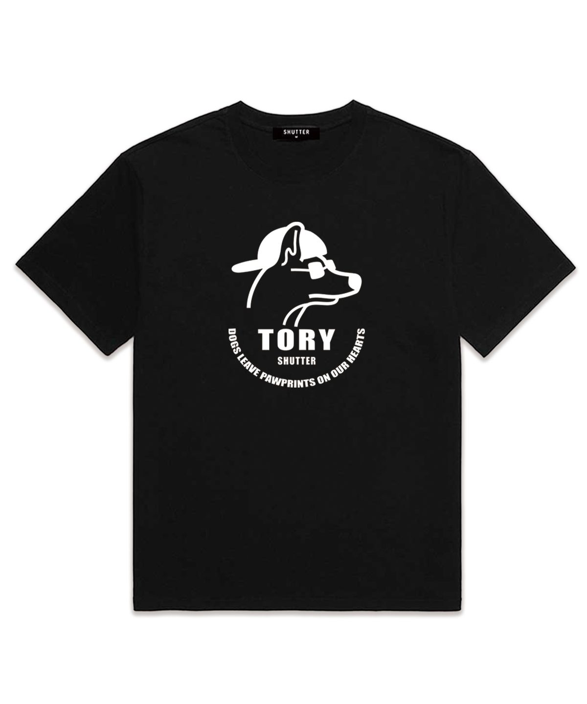 셔터(SHUTTER) TORY LOGO 반팔 티셔츠 (SS014) 블랙