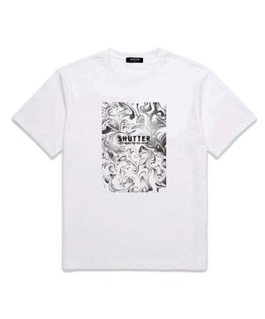 WAVE LOGO 반팔 티셔츠 (SS015) 화이트