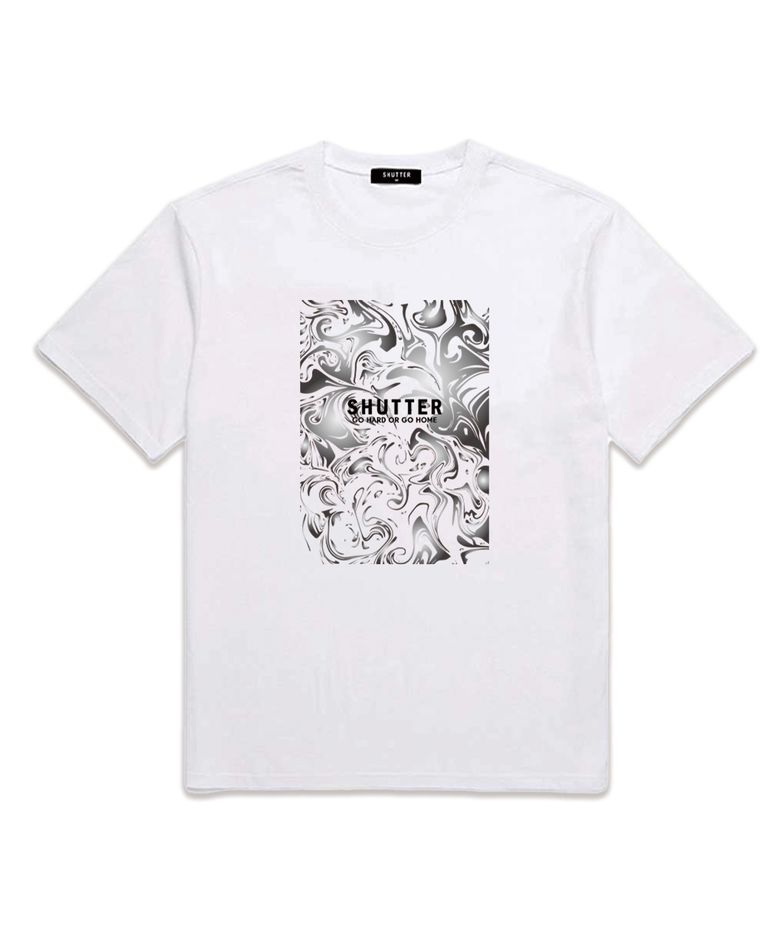 [FW신상할인] WAVE LOGO 반팔 티셔츠 (SS015) 화이트
