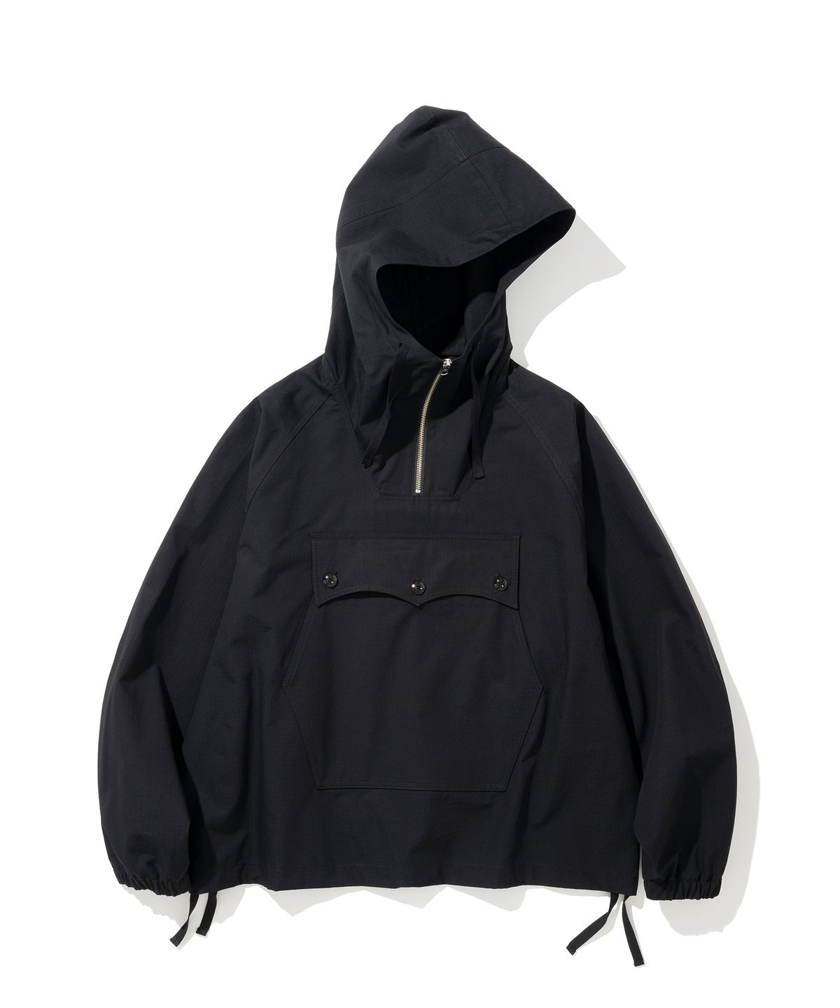 유니폼브릿지(UNIFORM BRIDGE) ripstop hood anorak parka black