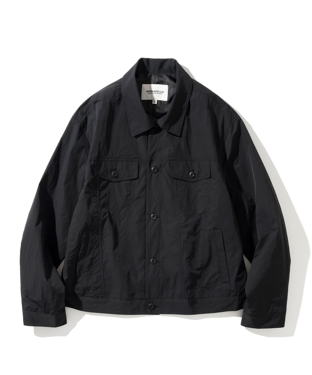 유니폼브릿지(UNIFORM BRIDGE) type-3 nylon trucker blouson black