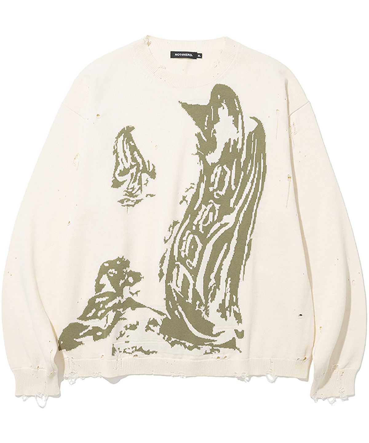 낫포너드(NOT4NERD) Pilgrimage Knit Sweater - Beige