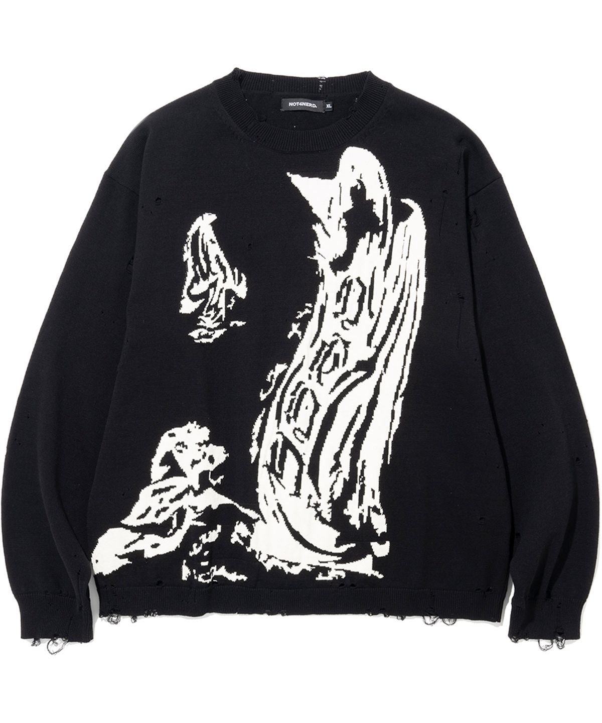 낫포너드(NOT4NERD) Pilgrimage Knit Sweater - Black