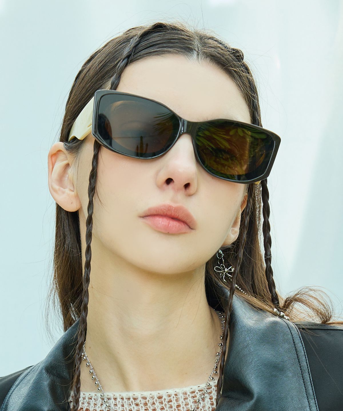라티젠(LARTIGENT) L9 ANGULAR SUNGLASSES(BROWN)